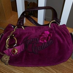 Velour handbag